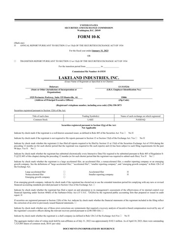 Thumbnail Lakeland Industries
 10-K Annual Report 2023