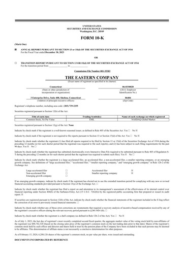 Vorschaubild The Eastern Company 10-K Jahresbericht 2023