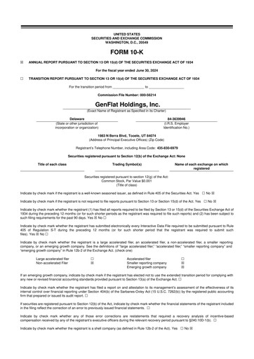 Vorschaubild GenFlat Holdings 10-K Jahresbericht 2024