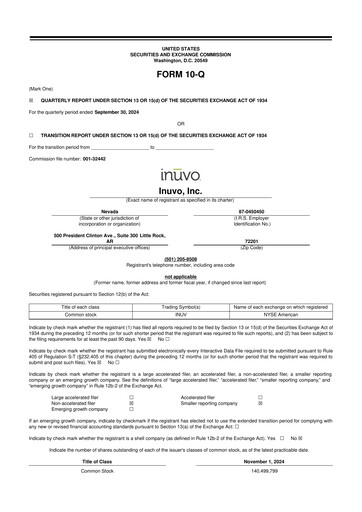 Miniature Inuvo 10-Q Rapport trimestriel 2024 