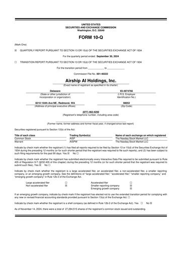 Thumbnail Airship AI 10-Q Quarterly Report FY2024 