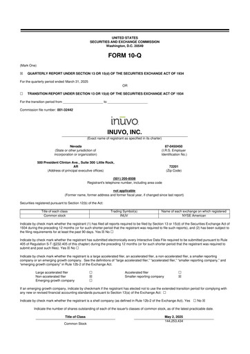 Miniature Inuvo 10-Q Rapport trimestriel 2025 