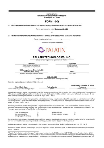 Thumbnail Palatin Technologies 10-Q Quarterly Report FY2026 