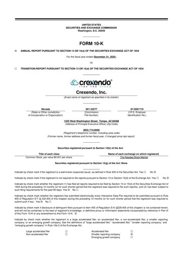 Vorschaubild Crexendo 10-K Jahresbericht 2025