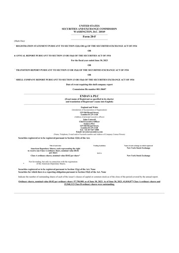 Thumbnail Endava 20-F Annual Report 2023