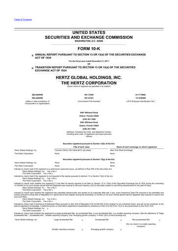 Thumbnail Hertz 10-K Annual Report 