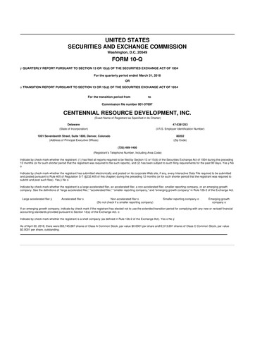 Thumbnail Permian Resources 10-Q Quarterly Report FY2018 