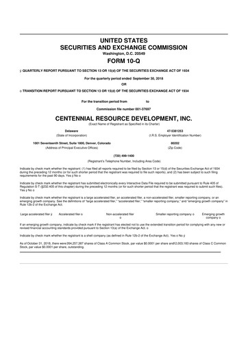 Thumbnail Permian Resources 10-Q Quarterly Report FY2018 