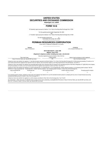 Thumbnail Permian Resources 10-Q Quarterly Report FY2023 