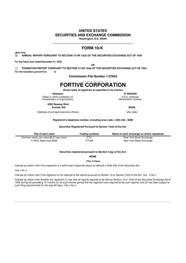 Thumbnail Fortive 10-K Annual Report 2025