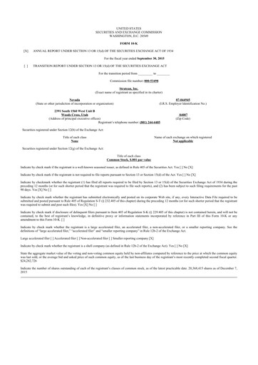 Thumbnail CleanSpark 10-K Annual Report 2015