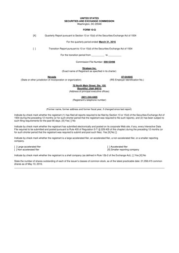 Thumbnail CleanSpark 10-Q Quarterly Report FY2016 