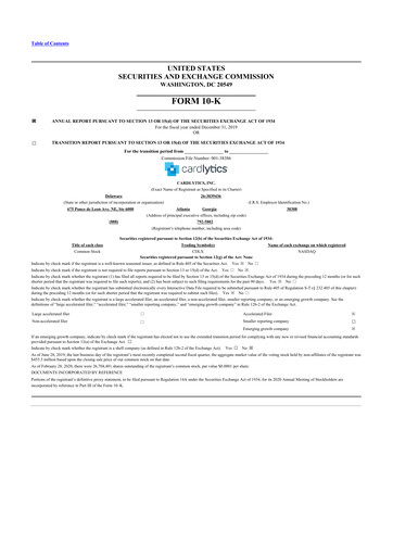 Thumbnail Cardlytics
 10-K Annual Report 2019