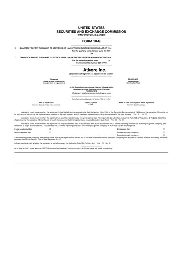 Vorschaubild Atkore 10-Q Quartalsbericht 2021 