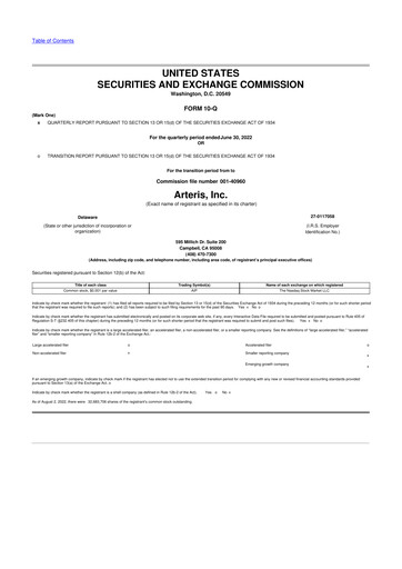 Thumbnail Arteris 10-Q Quarterly Report FY2022 