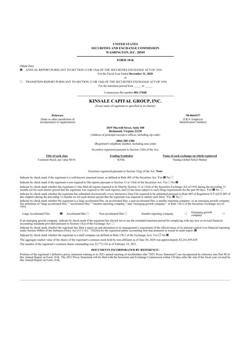 Thumbnail Kinsale Capital Group
 10-K Annual Report 2020