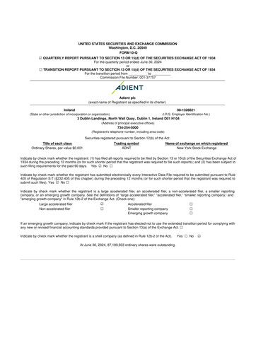 Thumbnail Adient
 10-Q Quarterly Report FY2024 