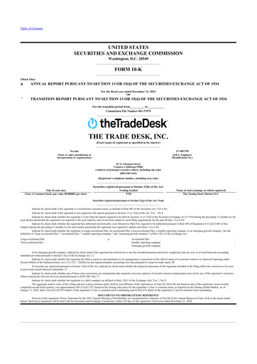 Thumbnail The Trade Desk
 10-K Annual Report 2024