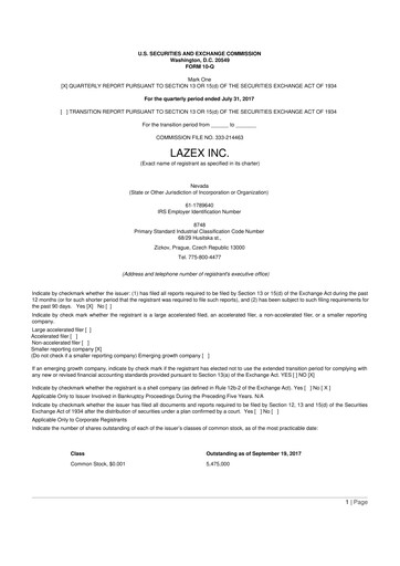 Thumbnail AiRWA Inc. 10-Q Quarterly Report FY2018 