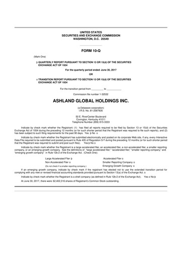 Thumbnail Ashland 10-Q Quarterly Report FY2017 
