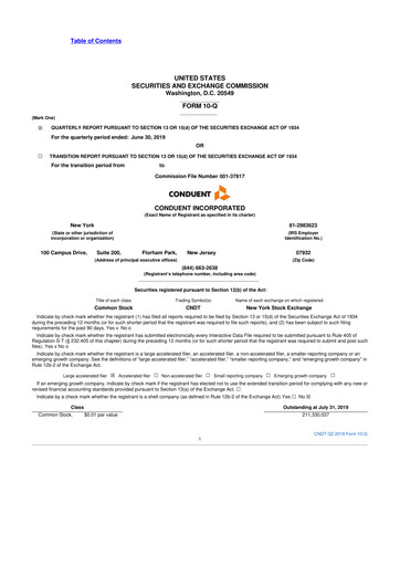 Miniature Conduent 10-Q Rapport trimestriel 2019 