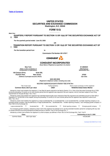 Miniature Conduent 10-Q Rapport trimestriel 2026 