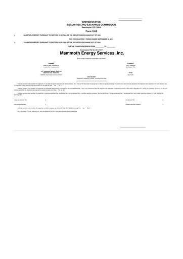 Thumbnail Mammoth Energy Services 10-Q Quarterly Report FY2016 