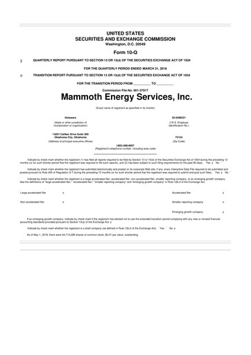 Thumbnail Mammoth Energy Services 10-Q Quarterly Report FY2018 