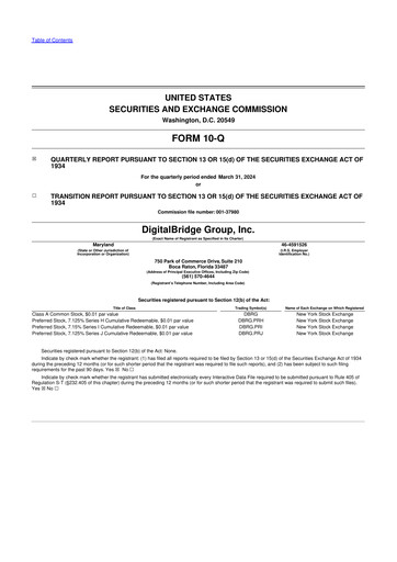 Thumbnail DigitalBridge Group 10-Q Quarterly Report FY2024 