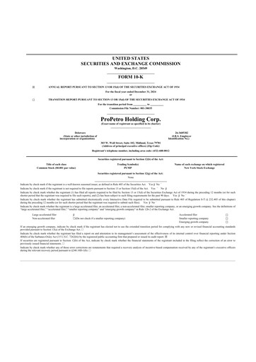 Thumbnail ProPetro 10-K Annual Report 2024