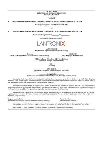 Thumbnail Lantronix 10-Q Quarterly Report FY2017 