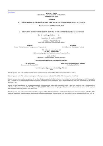 Thumbnail Atomera 10-K Annual Report 2017