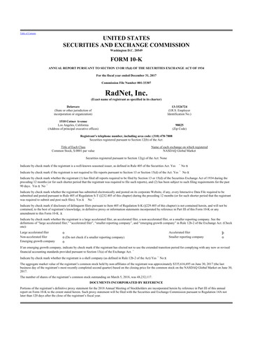 Thumbnail RadNet 10-K Annual Report 2017