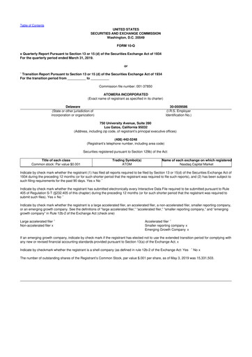 Thumbnail Atomera 10-Q Quarterly Report FY2019 