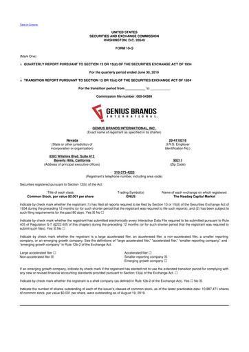 Thumbnail Kartoon Studios 10-Q Quarterly Report FY2019 