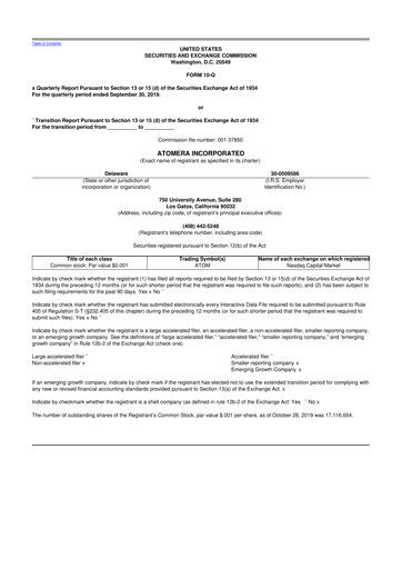 Thumbnail Atomera 10-Q Quarterly Report FY2019 