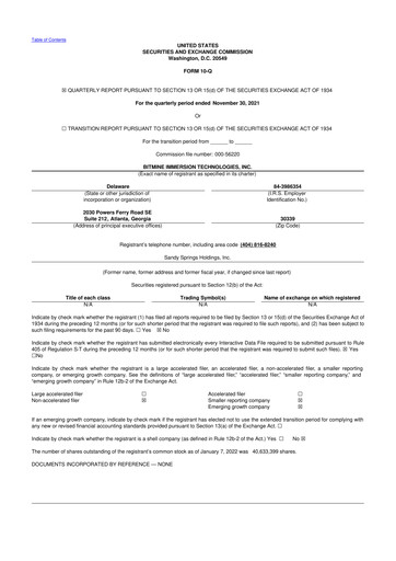 Thumbnail Bitmine Immersion Technologies 10-Q Quarterly Report FY2022 