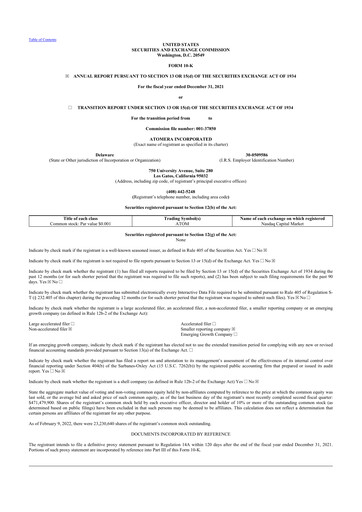 Thumbnail Atomera 10-K Annual Report 2021