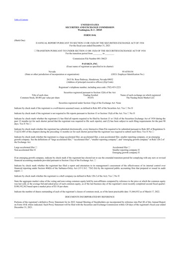 Thumbnail Paysign 10-K Annual Report 2021