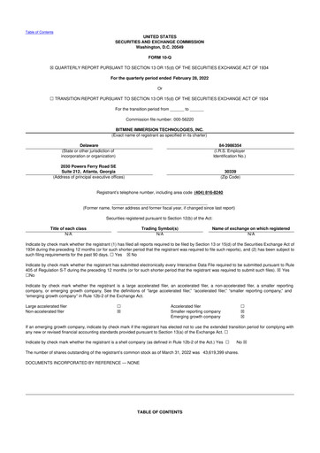 Thumbnail Bitmine Immersion Technologies 10-Q Quarterly Report FY2022 