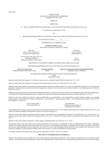 Thumbnail Aethlon Medical
 10-K Annual Report 2022