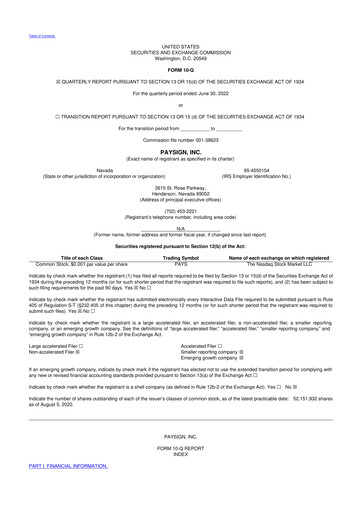 Thumbnail Paysign 10-Q Quarterly Report FY2022 