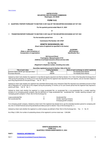 Thumbnail Xenetic Biosciences 10-Q Quarterly Report FY2024 