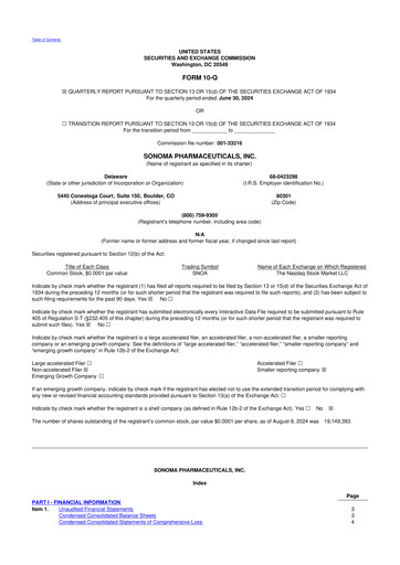 Vorschaubild Sonoma Pharmaceuticals 10-Q Quartalsbericht 2025 