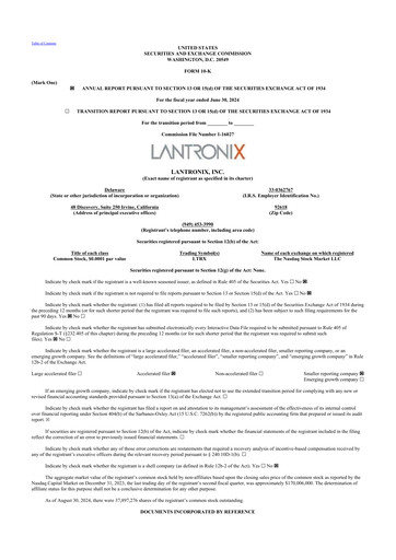 Thumbnail Lantronix 10-K Annual Report 2024