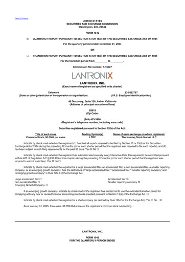 Thumbnail Lantronix 10-Q Quarterly Report FY2025 