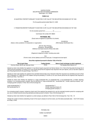 Thumbnail Paysign 10-Q Quarterly Report FY2025 