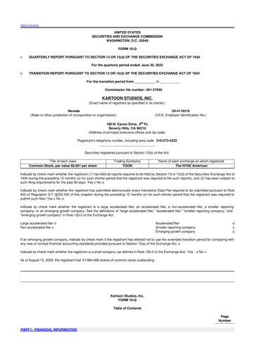 Thumbnail Kartoon Studios 10-Q Quarterly Report FY2025 
