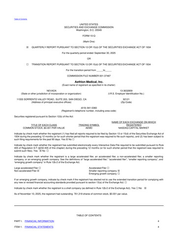 Thumbnail Aethlon Medical
 10-Q Quarterly Report FY2026 