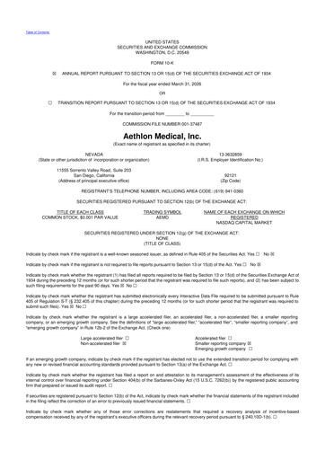 Vorschaubild Aethlon Medical
 10-K Jahresbericht 2026